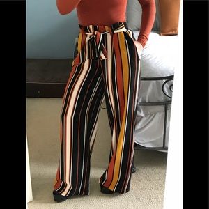 High-Waisted Wide Leg Pants — BRAND NEW